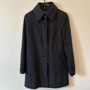 Elegant Black Women's Pea Coat